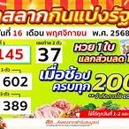 ออกรางวัลสลากกินแบ่ง 1 11 65